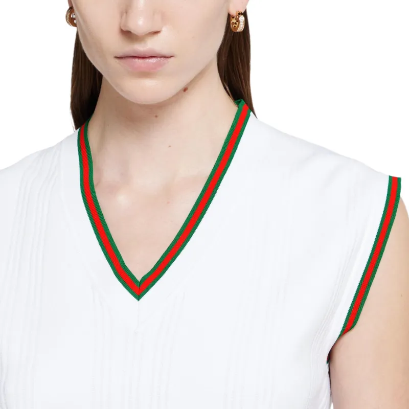GUCCI Tank Tops Women's White-4