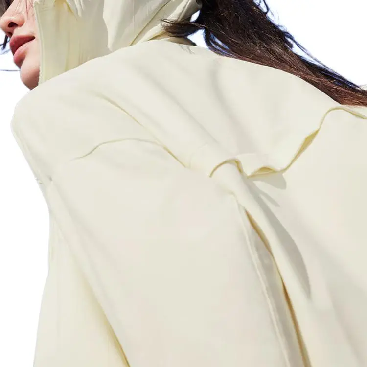 Adidas KNIT UPF JACKET Jackets Coats Women's Ivory White-6