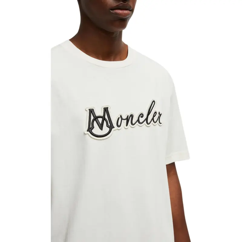 Moncler Logo Patch Crewneck T Shirt-2