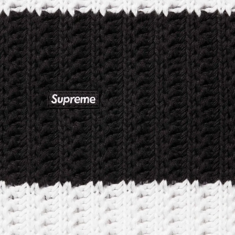 Supreme Loose Gauge Stripe Small Box Sweater-2