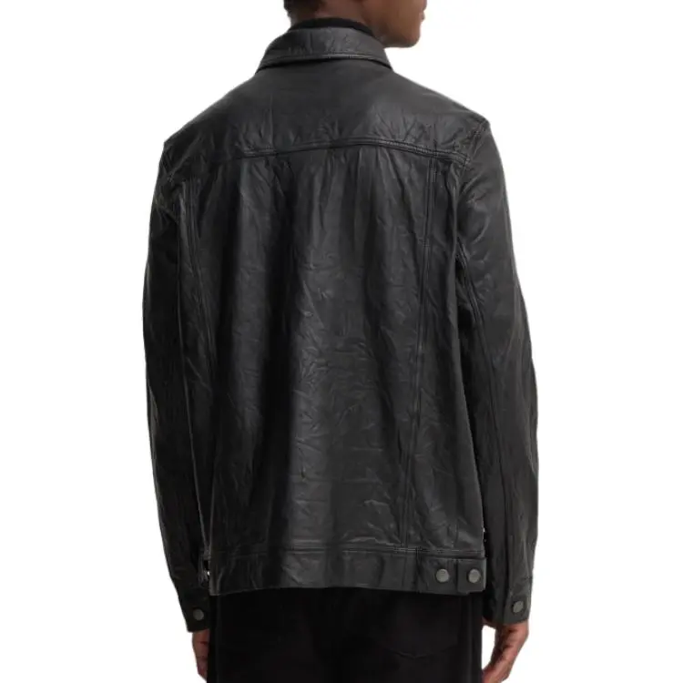 Zadig & Voltaire Base Crinkle Leather Jacket-1
