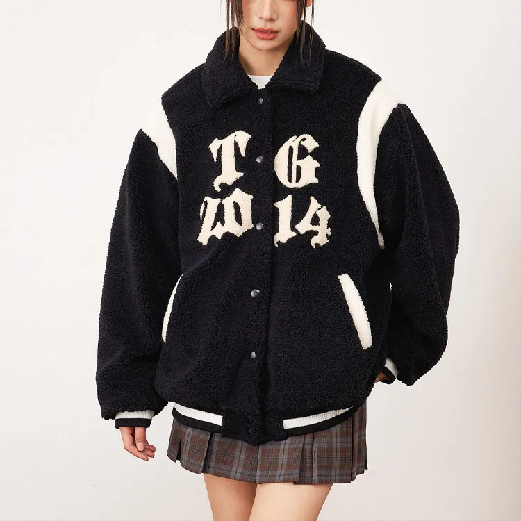 ZUOBEIKA Baseball Jacket Women's Black-4