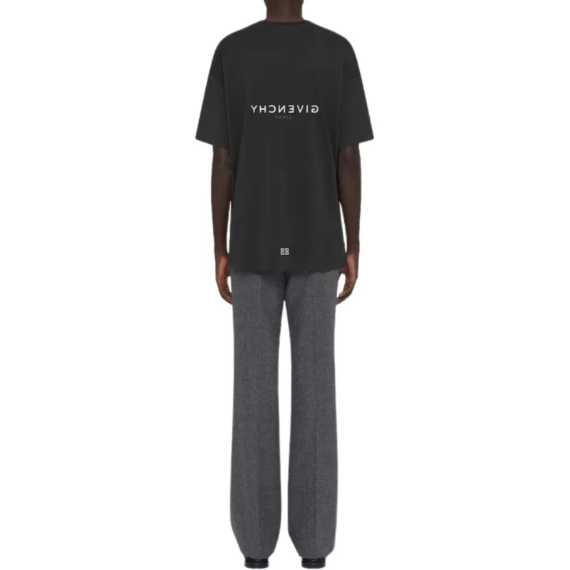 Givenchy Slim Fit Reverse Print T Shirt-3
