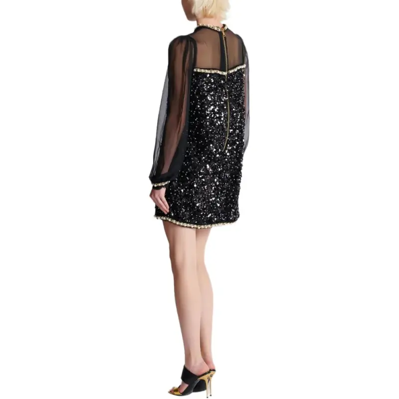 BALMAIN Sequin Detailing Dress-5