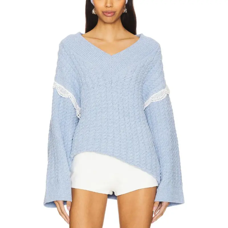 FOR LOVE & LEMONS Sweater Women's Blue-1