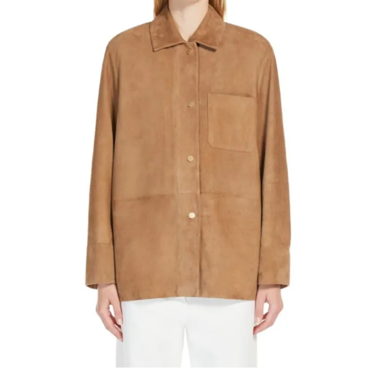 'S MAX MARA Fresia Buttoned Long Sleeved Overshirt-3
