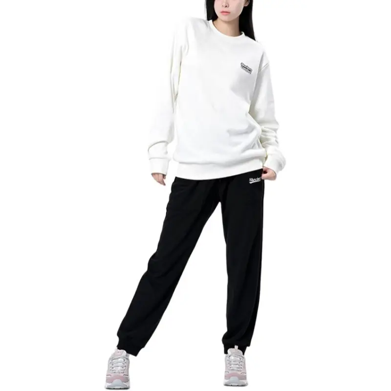 Skechers Funny Monster Sweatshirt Unisex Marshmallow White/0074-2