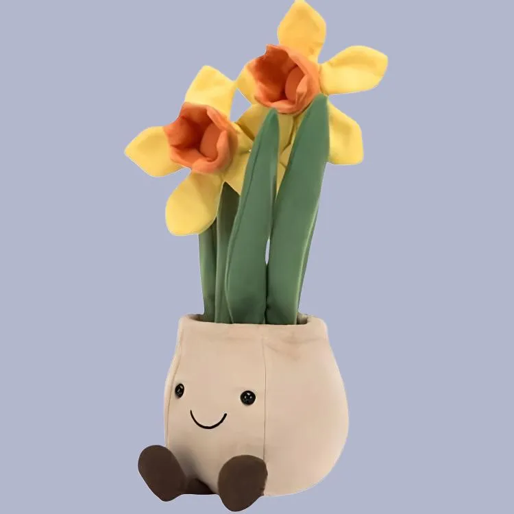 JELLYCAT Amuseables Daffodil Pot Plush Toy-2