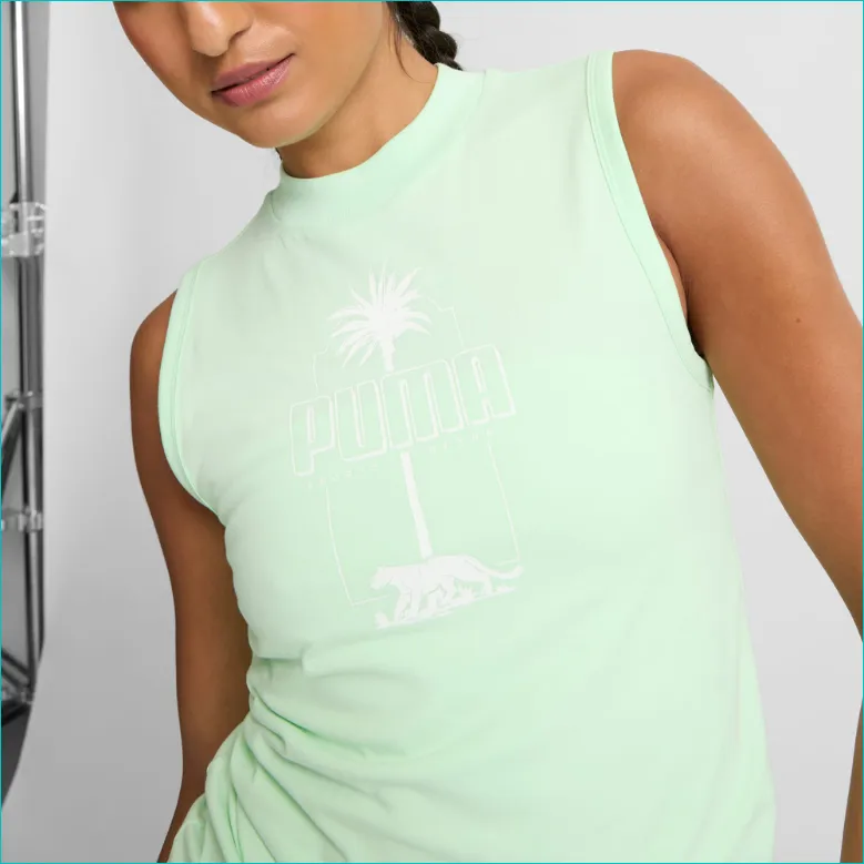 PUMA Camiseta Sin Mangas Para Mujer ESS+ Palm Resort-4