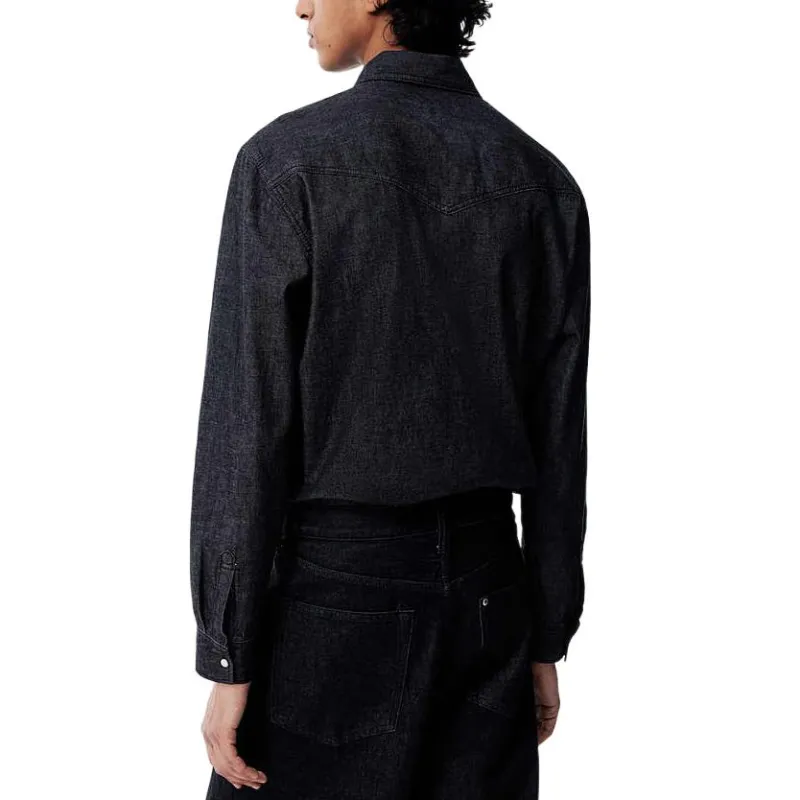 H&M Shirts Men Dark Gray-1