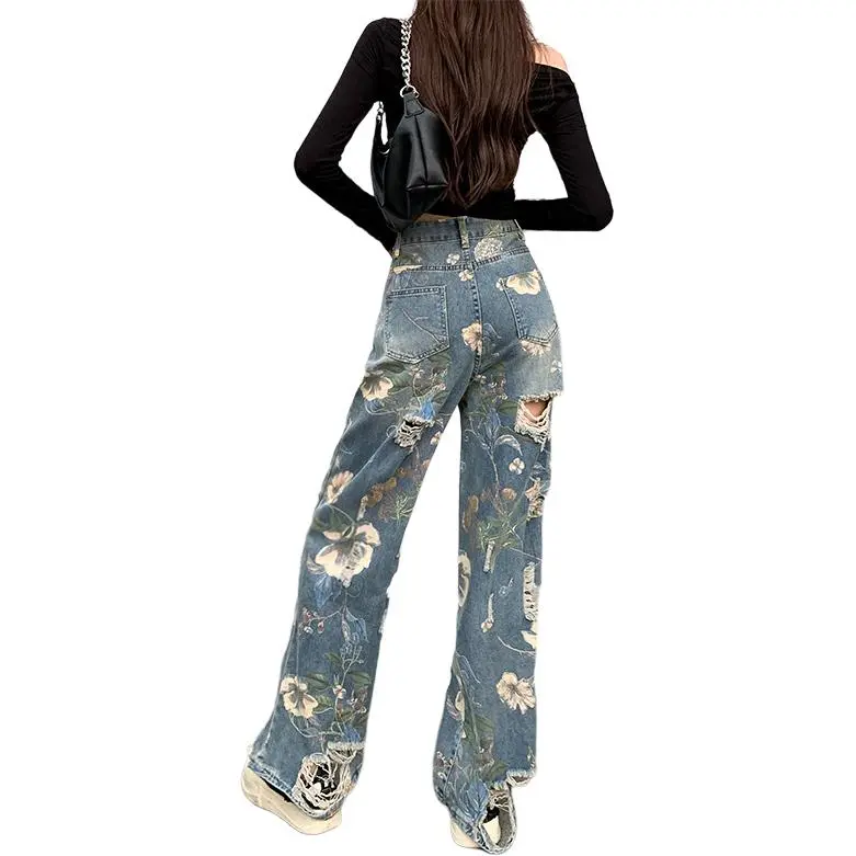 Concubine Zhu Jeans Women's Blue-4