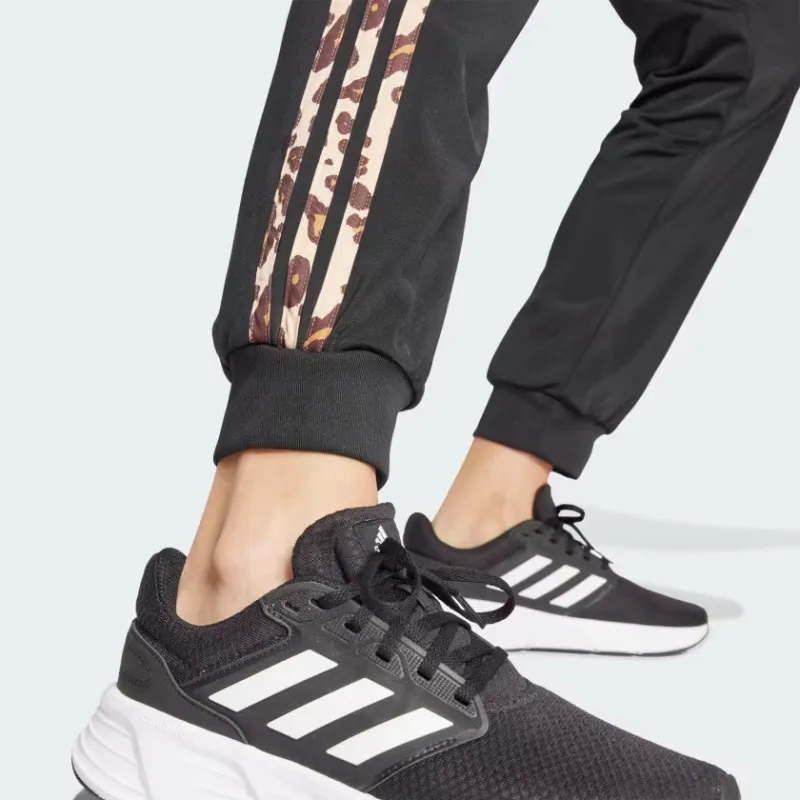 Adidas Free Shipping With AdiClub Essentials Animal Print Tricot 3-Stripes Slim Tapered Track Pants-4