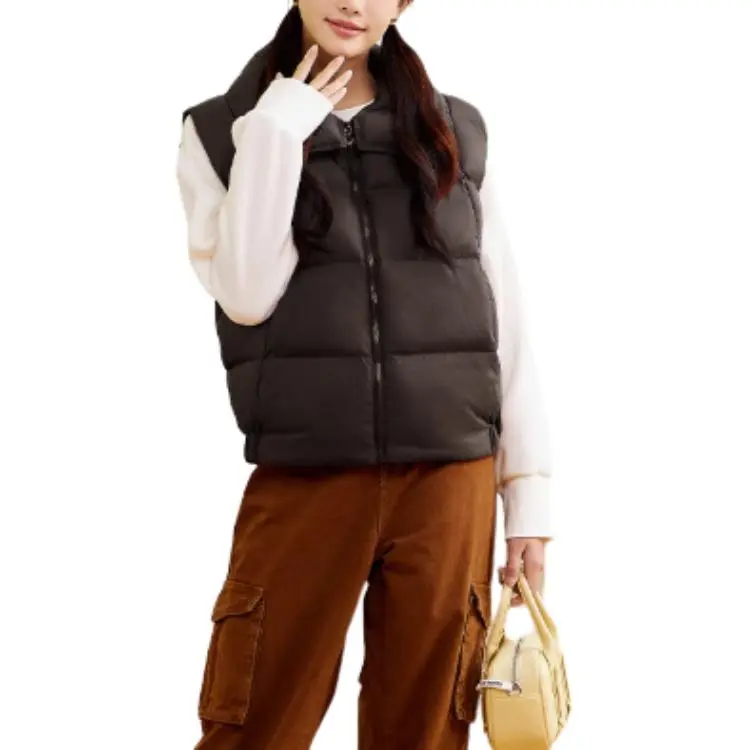 361° x XIAOLIUYA LIANMINGKUAN Vest Women's Dark Brown Coffee-2