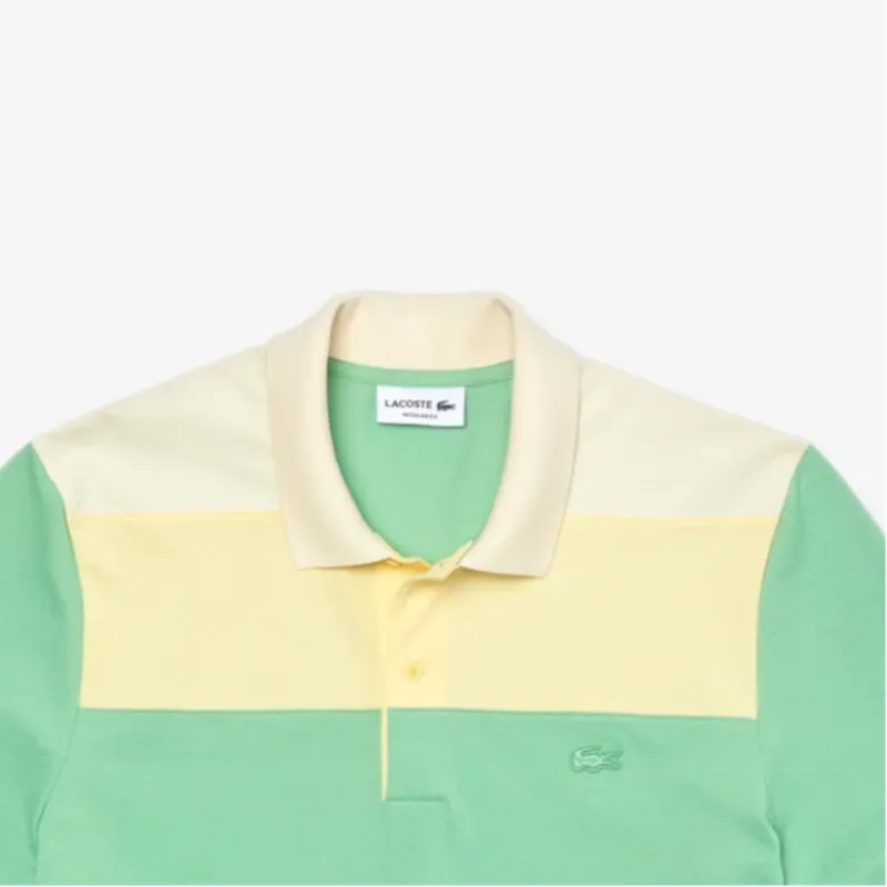 LACOSTE Polo Shirt Men's Yellow Green-5