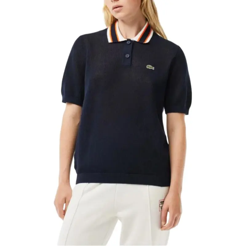 LACOSTE Polo Shirt Women's Marine Blue-2