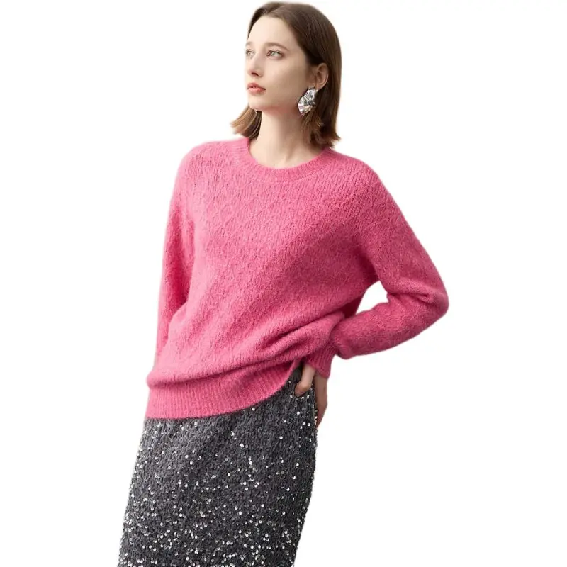3COLOUR Sweater Women's Rose Red-2