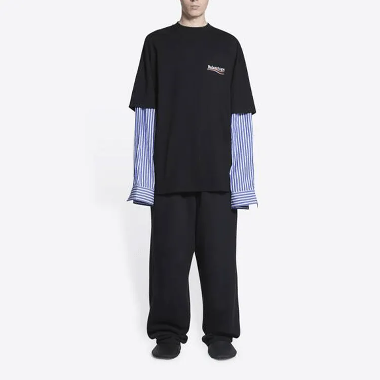 Balenciaga Political Campaign T Shirt Men's Black-2