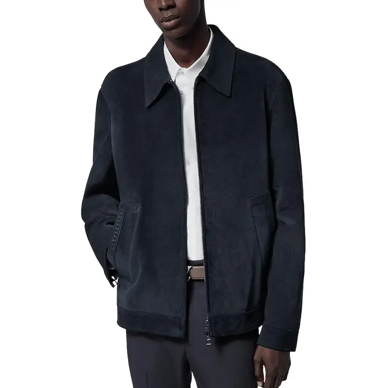 LOUIS VUITTON Leather Zipped Blouson-3