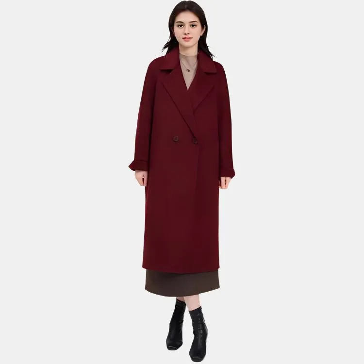 GOELIA Coats Women's Burgundy-1