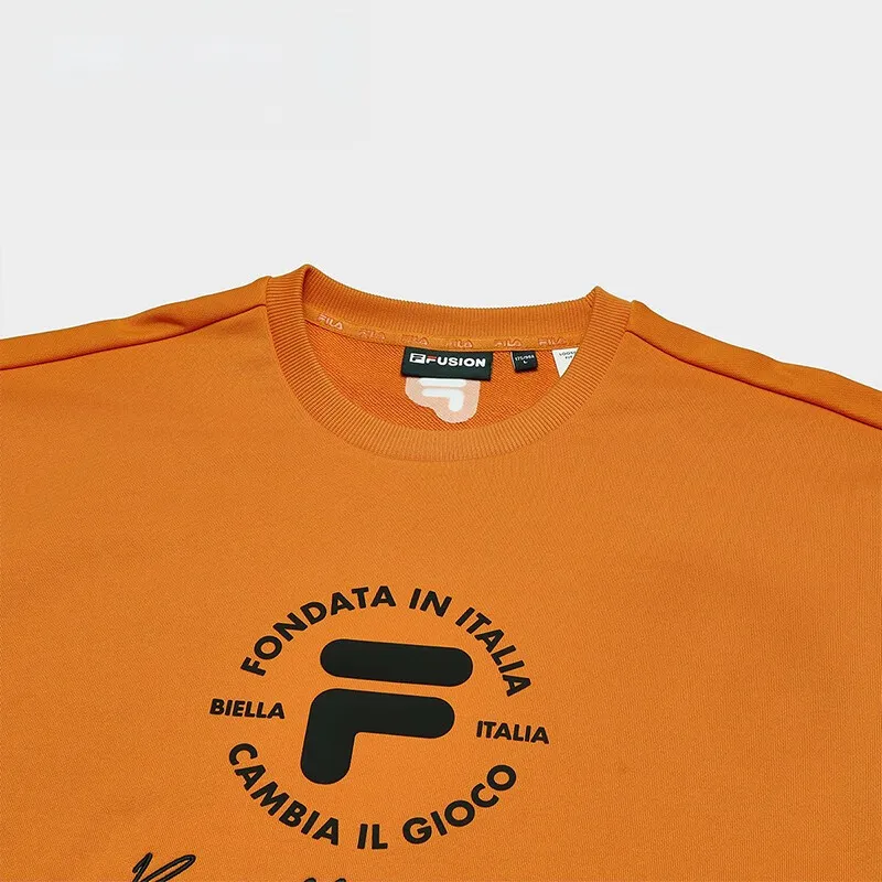 FILA FUSION Sweatshirts Men Jamaica Orange-2