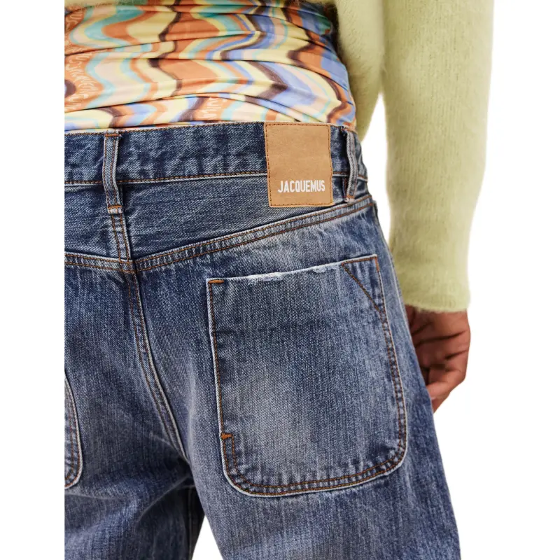 Jacquemus Jeans Men Azure Blue-4