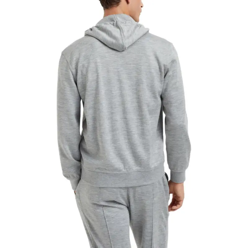 Brunello Cucinelli Zip Up Drawstring Hoodie-4