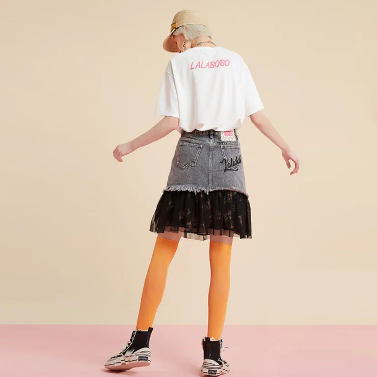 LALABOBO Denim Short Skirts Women's-6