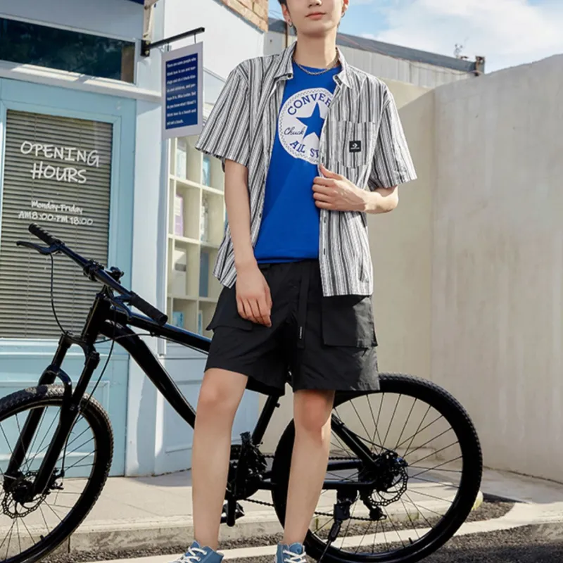 Converse T Shirts Unisex Blue-4
