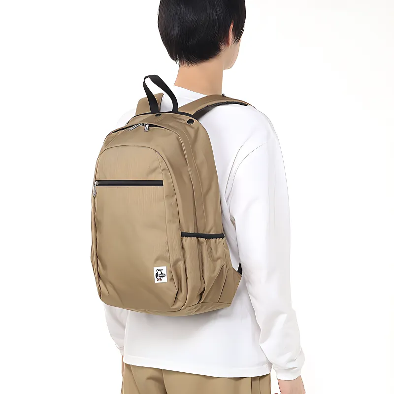 CHUMS Cotton Backpack Unisex Brown & Marine Blue-4
