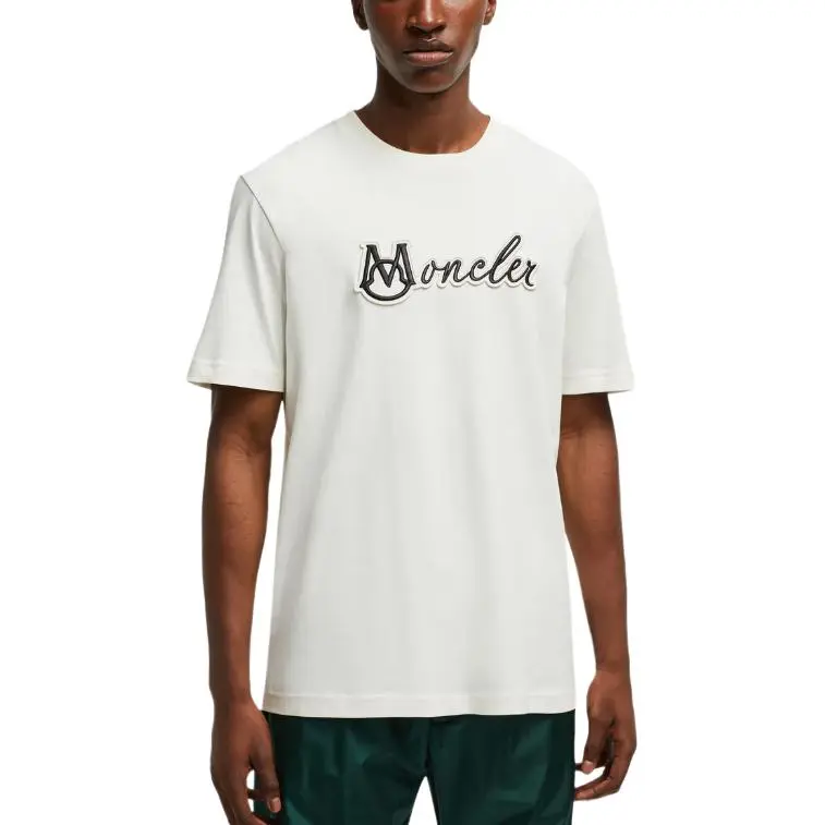 Moncler Logo Patch Crewneck T Shirt-1