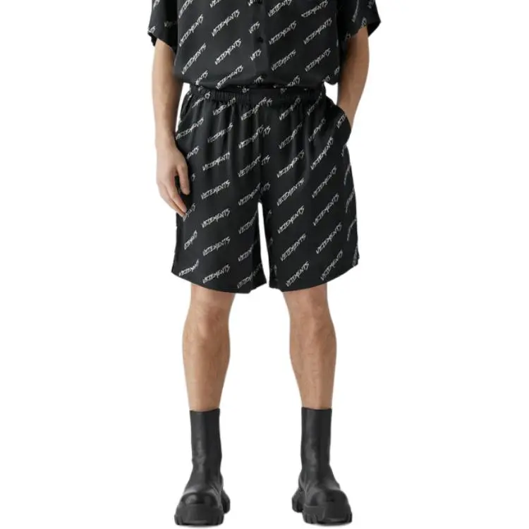 Vetements Sports Shorts Unisex Black-2