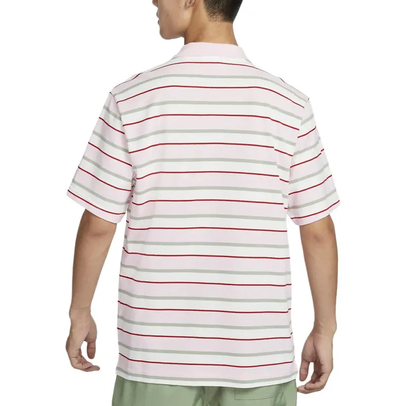 Nike Polo Shirt Men's Pink Stripes-4