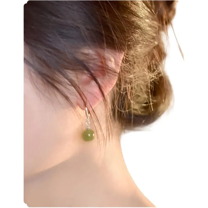 Tokai Family Earrings Green Jade Women's-3