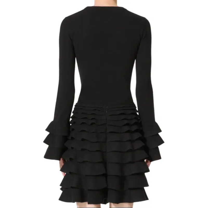 Valentino Ruffle Detailed Crewneck Jumper-3