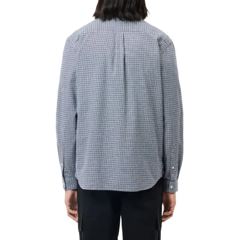 LACOSTE Checked Cotton Flannel Shirt-2