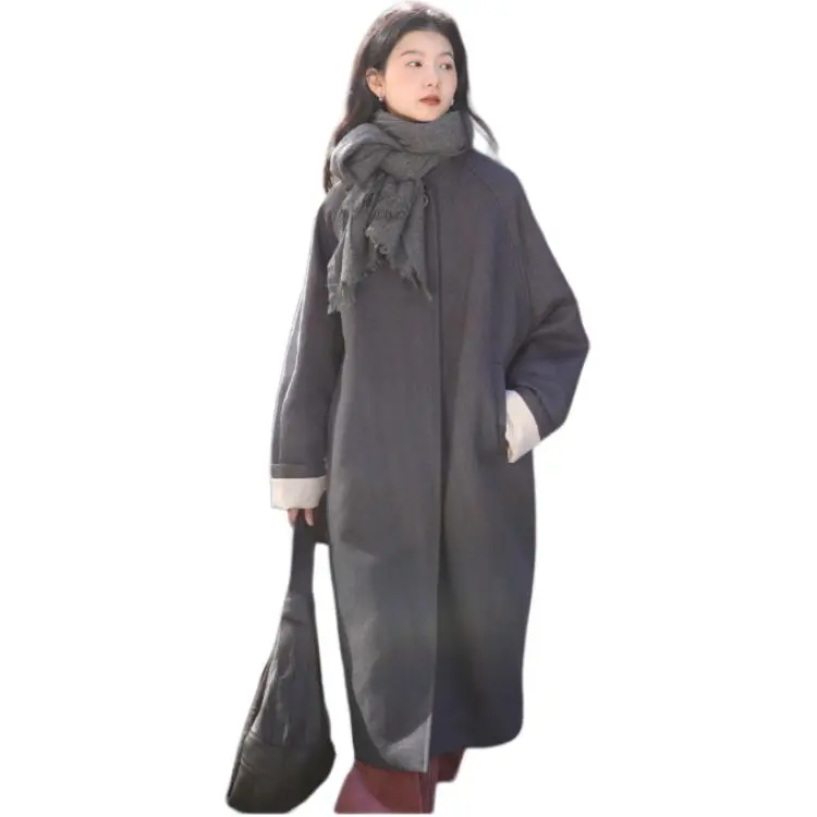 SUPERSCAPE Coats Women's Black Gray-3
