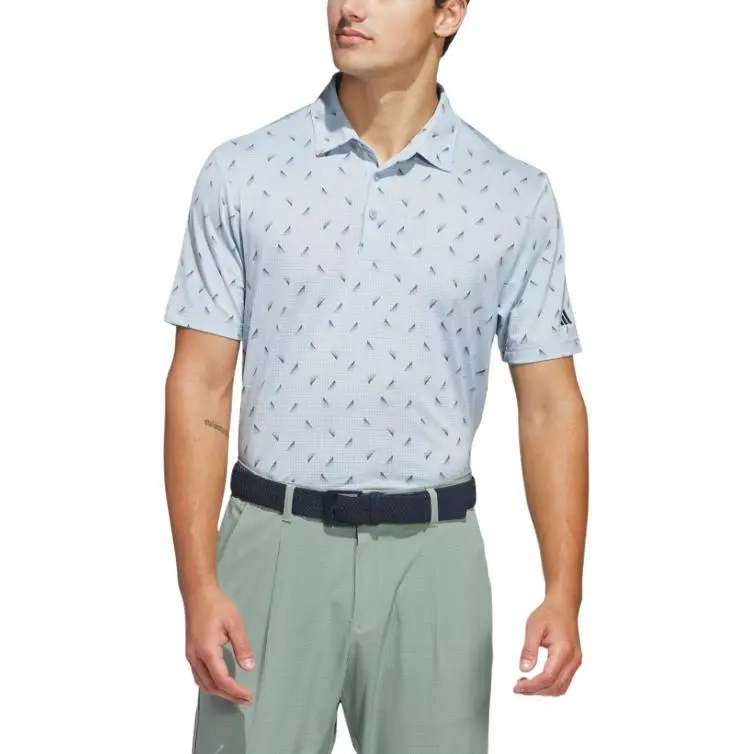Adidas Free Shipping With AdiClub Ultimate365 Printed Mesh Polo Shirt-1