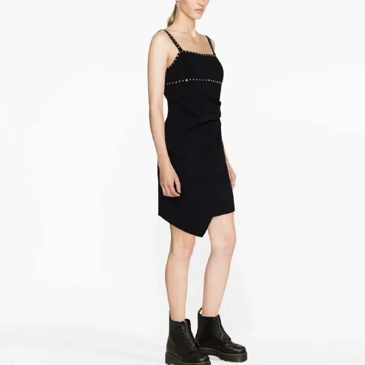 PINKO Slip Dresses Women's Black-3