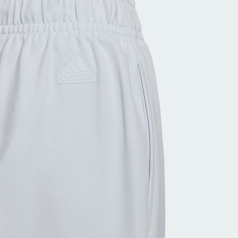 Adidas Verbiage Doubleknit Pants Knitted Sports Pants Men's Light Blue-5