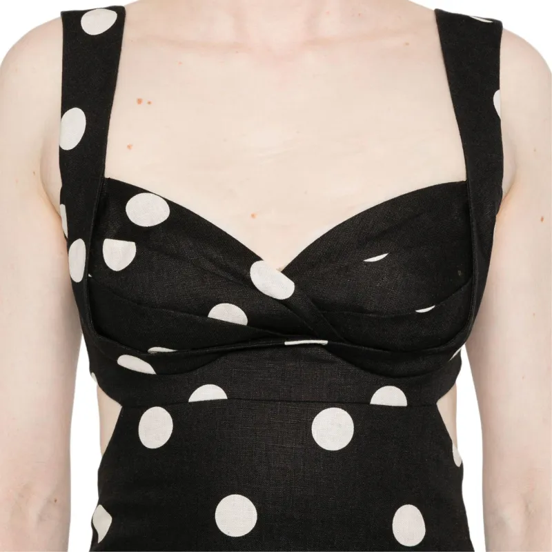 Zimmermann Polka Dot Tied Midi Dress-4