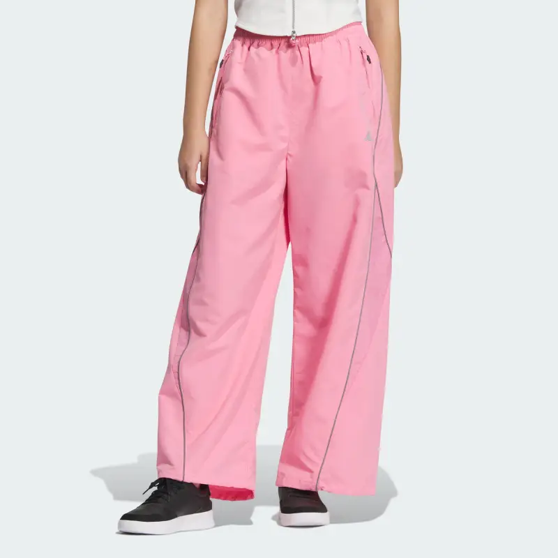 Adidas Piping Woven Tracksuit Bottoms Casual Pants Women's Simple Pink-1
