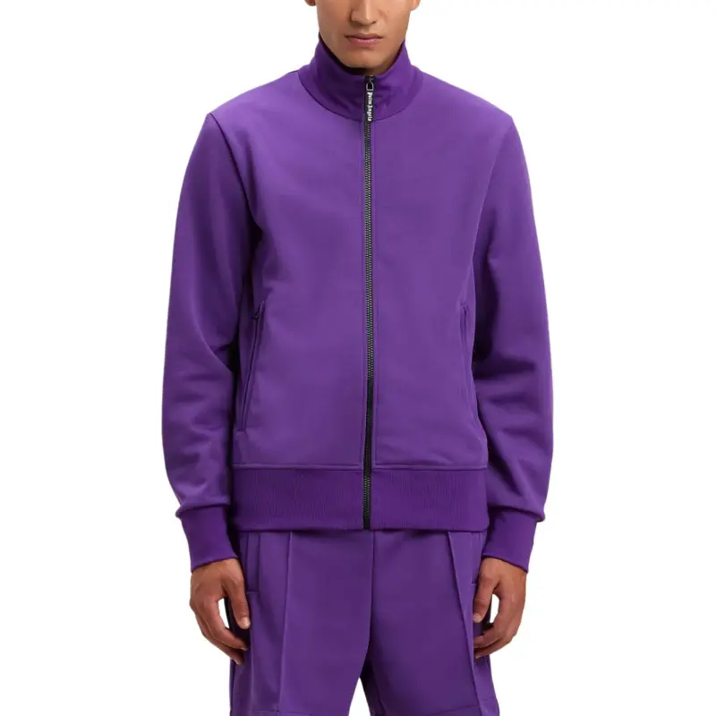 PALM ANGELS Curved Logo Printed Track Jacket-4