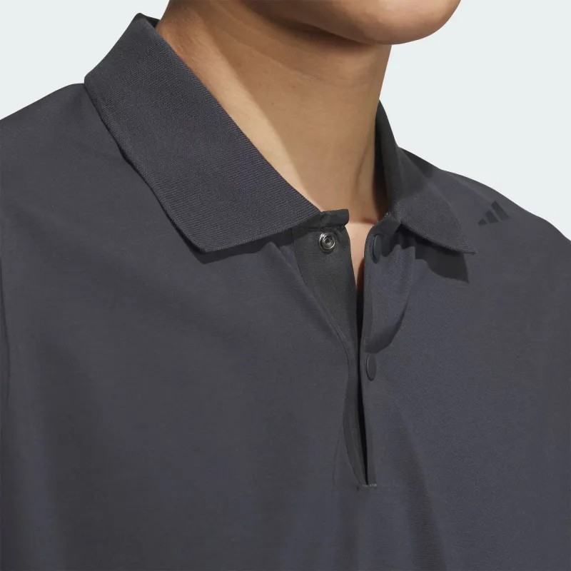 Adidas Polo Shirt Men's Dark Heather Gray-3