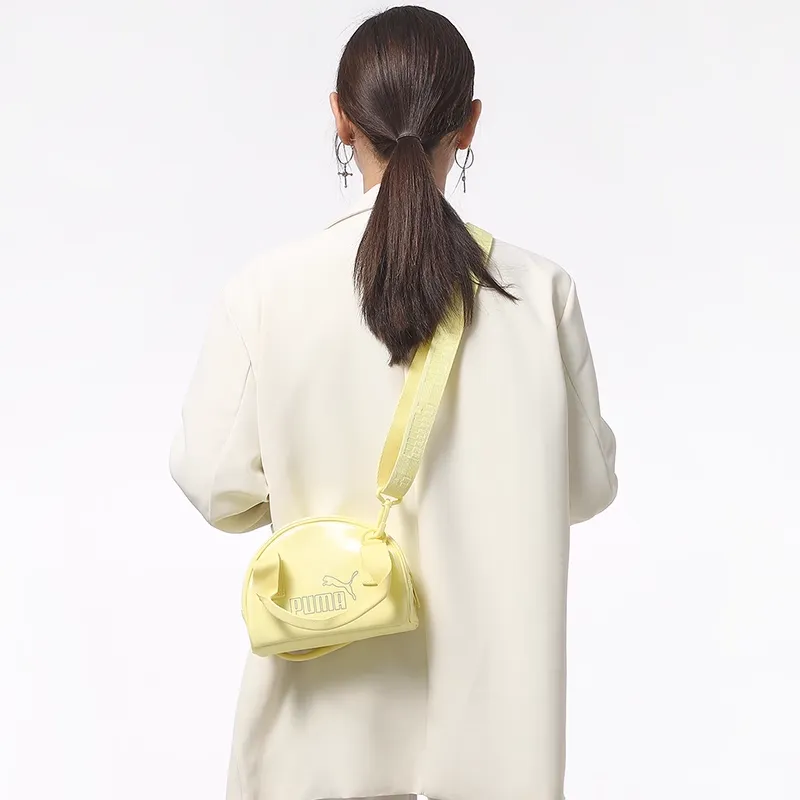 PUMA Artificial Leather Fabric Handbag, Shoulder Bag, Crossbody Bag Regular Women's Yellow-3