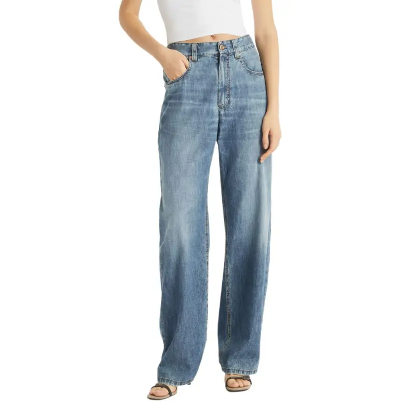 Brunello Cucinelli Logo Patch Boyfriend Jeans-2