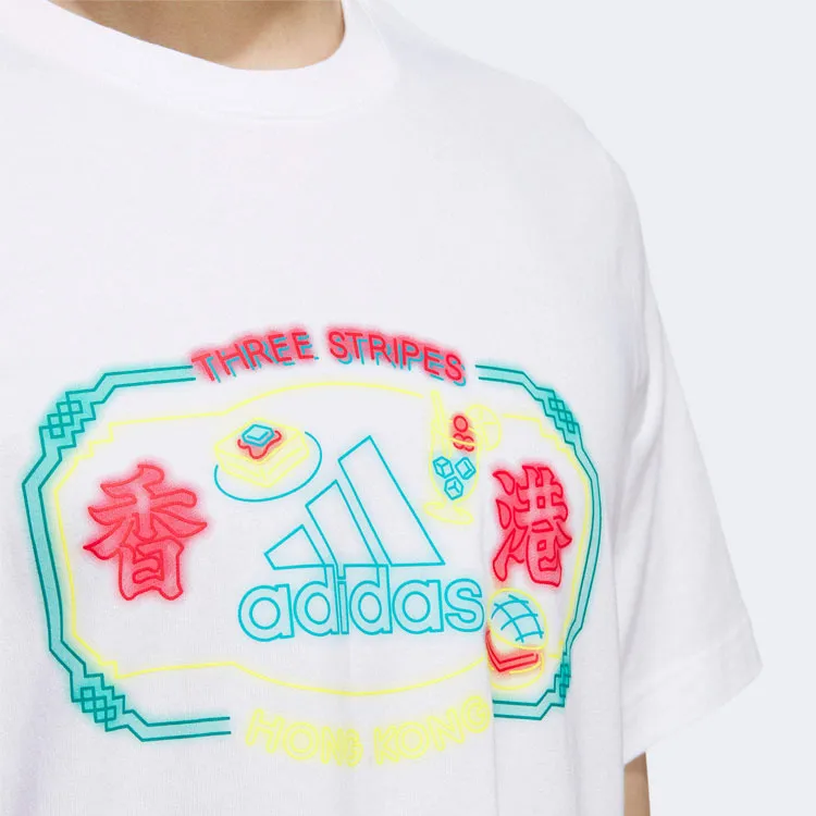 Adidas T Shirts Unisex White-4