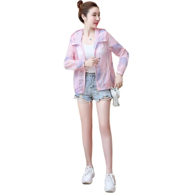 Flowers In Water Cropped Coat Women's-5