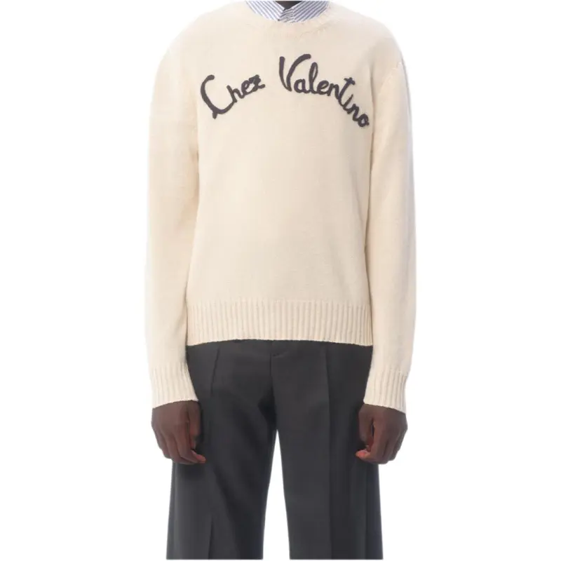 Valentino Chez Valentino Embroidered Crewneck Jumper-1