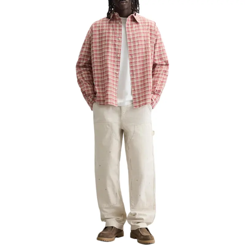 ZARA Shirts Men Pink-4