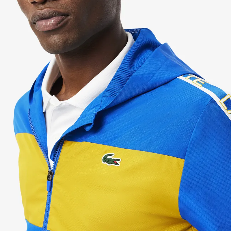 LACOSTE Jackets Coats Men's Blue/Yellow-4